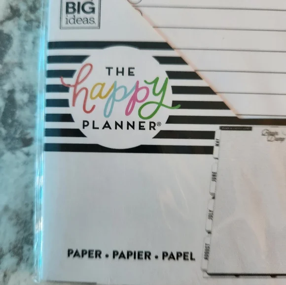 The Happy Planner Striped Daily Task Pad - Black, White, Pink, Green - Picture 4 of 4
